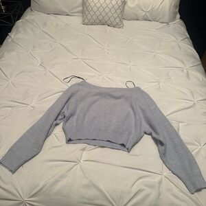 Off the shoulder sweatshirt